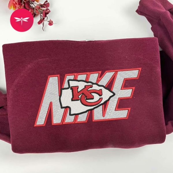 Nike NFL Kansas City Chiefs Football Logo Embroidered Sweatshirts, T-Shirts, Hoodies