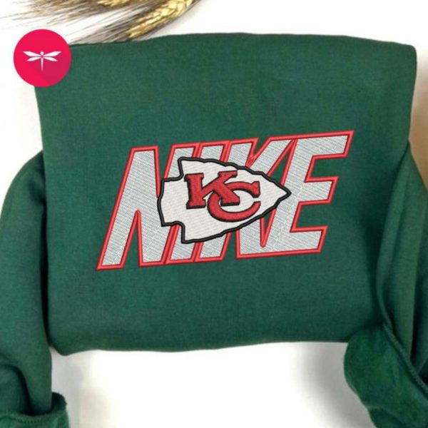 Nike NFL Kansas City Chiefs Football Logo Embroidered Sweatshirts, T-Shirts, Hoodies