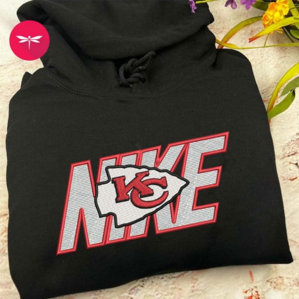 Nike NFL Kansas City Chiefs Football Logo Embroidered Sweatshirts, T-Shirts, Hoodies