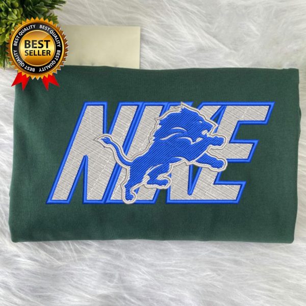 NFL Detroit Lions Football Nike Logo Embroidered Sweatshirts, T-Shirts, Hoodies