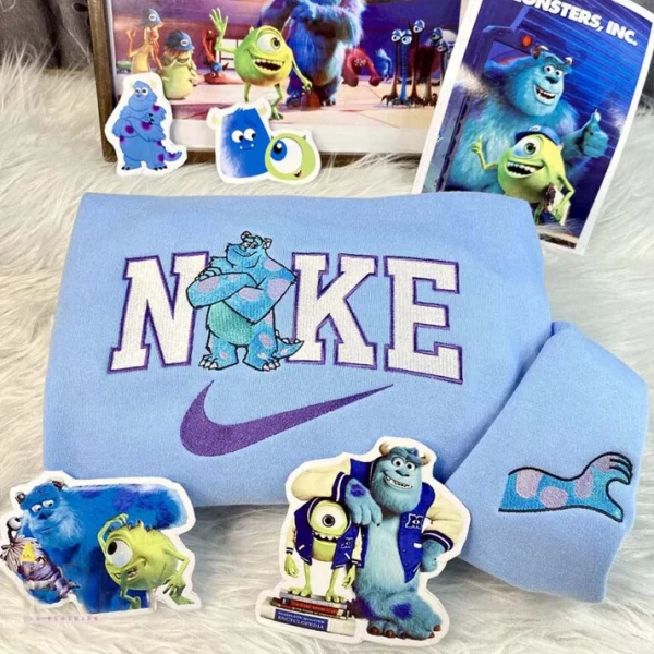 Mike Wazowski & James Sullivan Monsters Nike Embroidered Sweatshirt