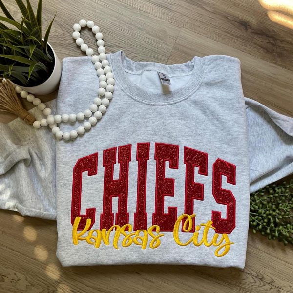 NFL Kansas City Football Embroidered Sweatshirts, T-Shirts, Hoodies