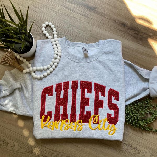 NFL Kansas City Football Embroidered Sweatshirts, T-Shirts, Hoodies