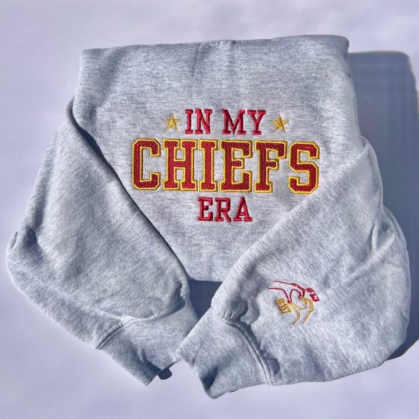 In My Chiefs Era Kansas City Football Embroidered Embroidered Sweatshirts, T-Shirts, Hoodies