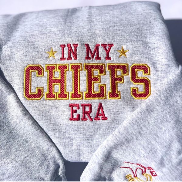 In My Chiefs Era Kansas City Football Embroidered Embroidered Sweatshirts, T-Shirts, Hoodies