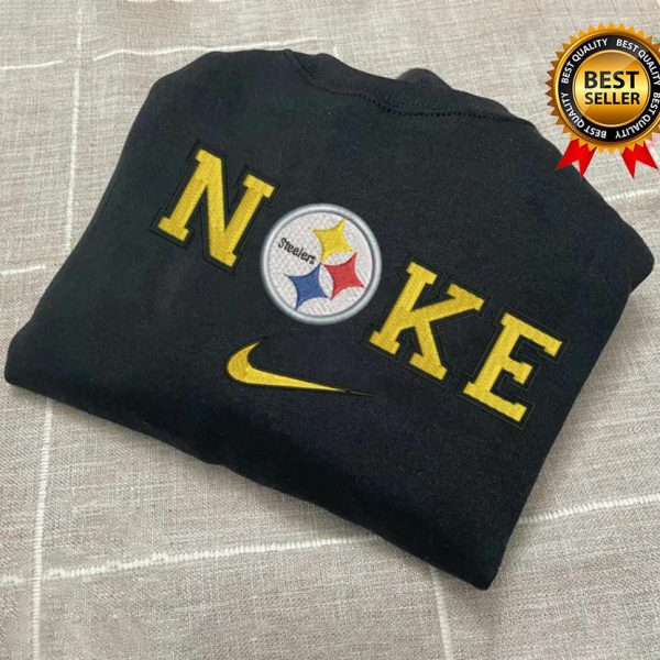 Nike NFL Pittsburgh Steelers Football Logo Embroidered Sweatshirts, T-Shirts, Hoodies