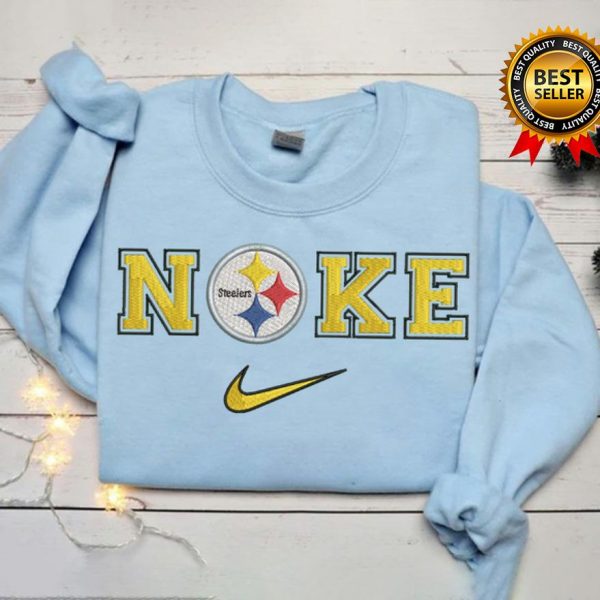 Nike NFL Pittsburgh Steelers Football Logo Embroidered Sweatshirts, T-Shirts, Hoodies