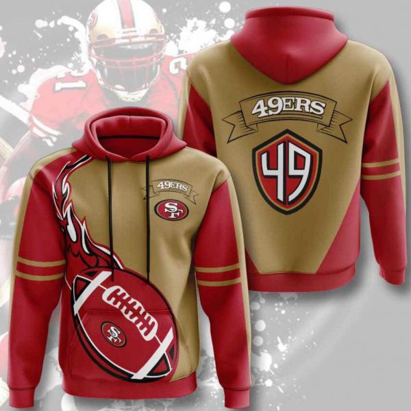 NFL San Francisco 49ers Football Fan 3D Hoodie, 49ers gift for fan football