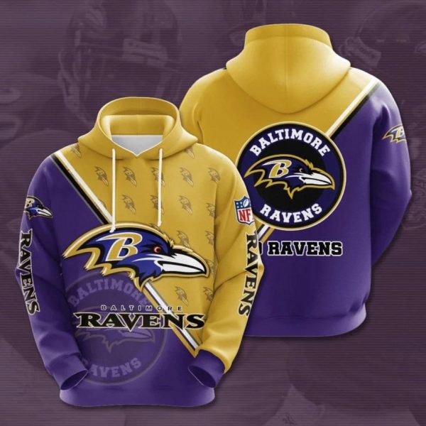 2024 NFL Baltimore Ravens Football Super Bowl 3D Hoodies, Sweatshirts, T-Shirts