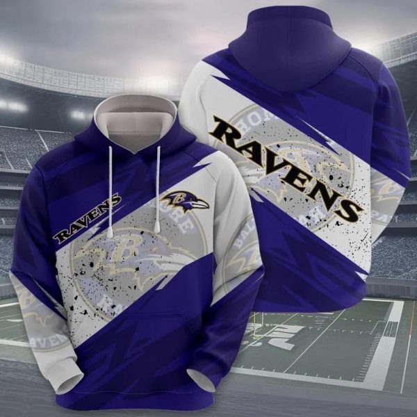 2024 NFL Baltimore Ravens Football Super Bowl 3D Hoodies, Sweatshirts, T-Shirts