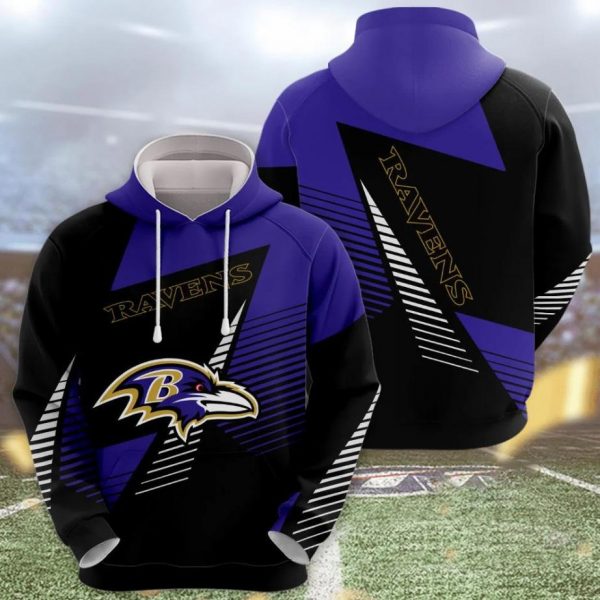 2024 NFL Baltimore Ravens Football Super Bowl 3D Hoodies, Sweatshirts, T-Shirts