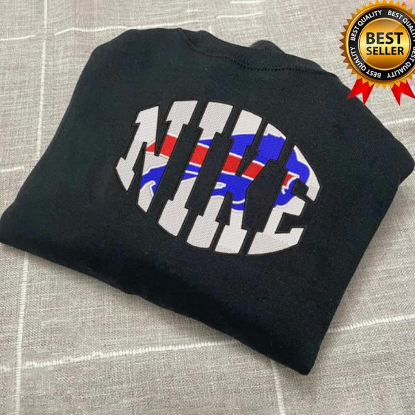 NIKE NFL Buffalo Bills Logo Football Embroidered Sweatshirts, T-Shirts, Hoodies