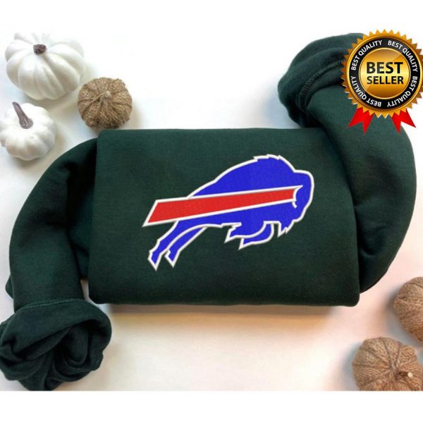 NFL Buffalo Bills Logo Football Embroidered Sweatshirts, T-Shirts, Hoodies