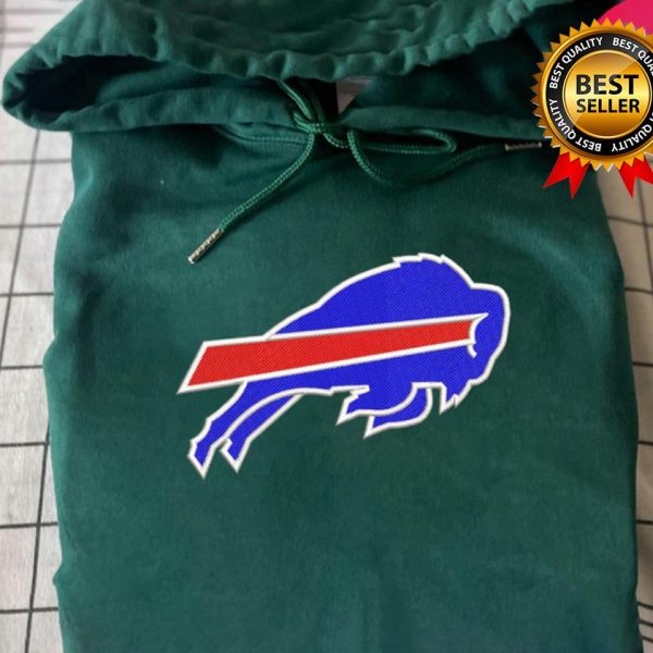 NFL Buffalo Bills Logo Football Embroidered Sweatshirts, T-Shirts, Hoodies