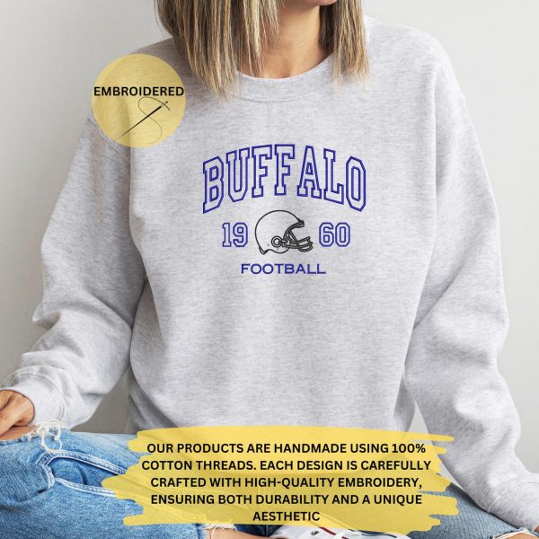 NFL Buffalo Bills Football Embroidered Sweatshirts, T-Shirts, Hoodies