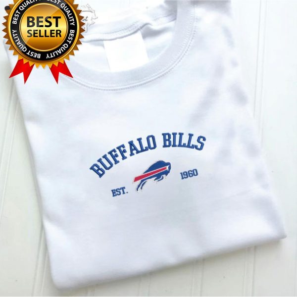 NFL Buffalo Bills 1960 Football Embroidered Sweatshirts, T-Shirts, Hoodies