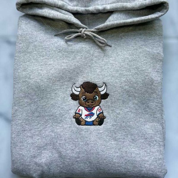 Embroidered Baby Billy Sweatshirt, Buffalo Football Embroidered Hoodie