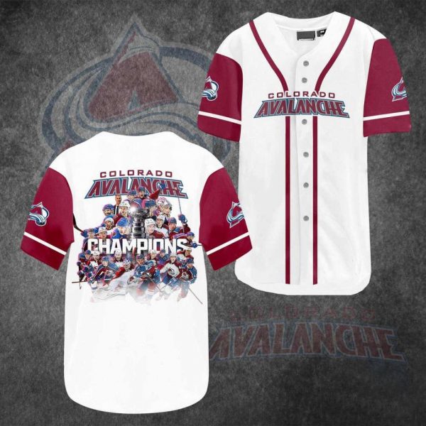 NHL Colorado Avalanche Baseball Jersey Shirts