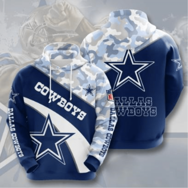 Dallas Cowboys NFL Football Pullover 3D Hoodie, Cowboys Football Fan Gift