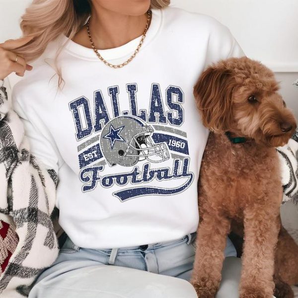 Retro Dallas Football Fan Shirt, Cowboys Team Football Hoodie