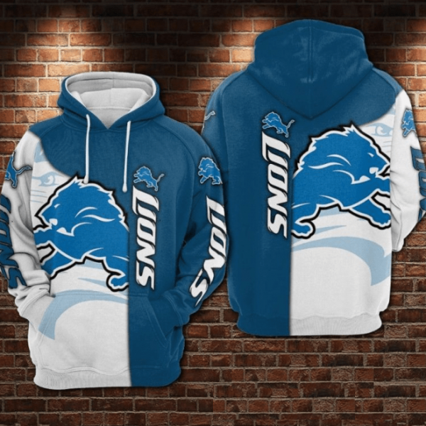 Detroit Lions 3D Hoodie, NFL Retro Football Gear for Men and Women