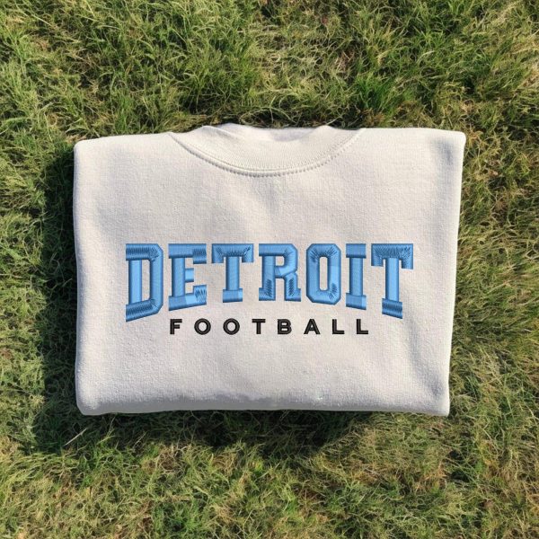 NFL Detroit Lions Football Logo Embroidered Sweatshirts, T-Shirts, Hoodies