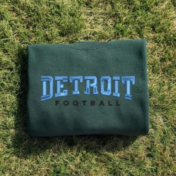 NFL Detroit Lions Football Logo Embroidered Sweatshirts, T-Shirts, Hoodies