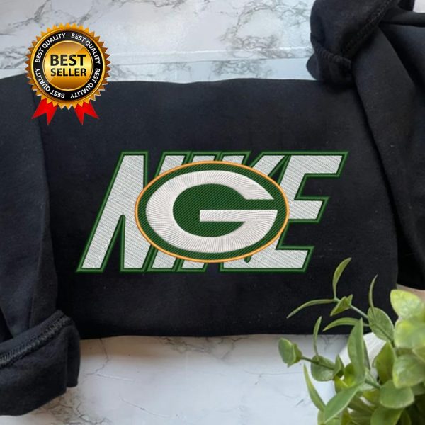 NIKE NFL Green Bay Packers Logo Embroidered Sweatshirts, T-Shirts, Hoodies