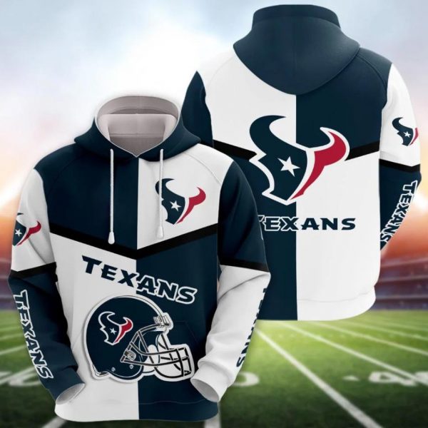 2024 NFL Houston Texans Football Super Bowl 3D Hoodies, Sweatshirts, T-Shirts