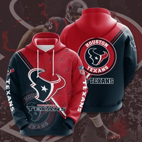 2024 NFL Houston Texans Football Super Bowl 3D Hoodies, Sweatshirts, T-Shirts