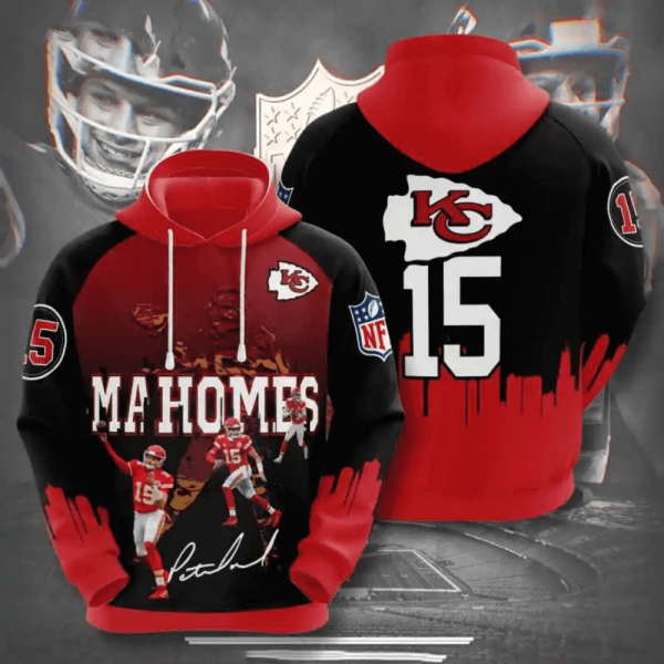 2024 NFL Patrick Mahomes Kansas City Chiefs Football 3D Hoodies, Sweatshirts, T-Shirts