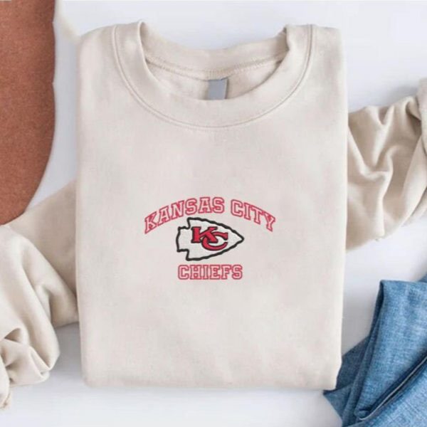 NFL Kansas City Chiefs Football Embroidered Sweatshirts, T-Shirts, Hoodies