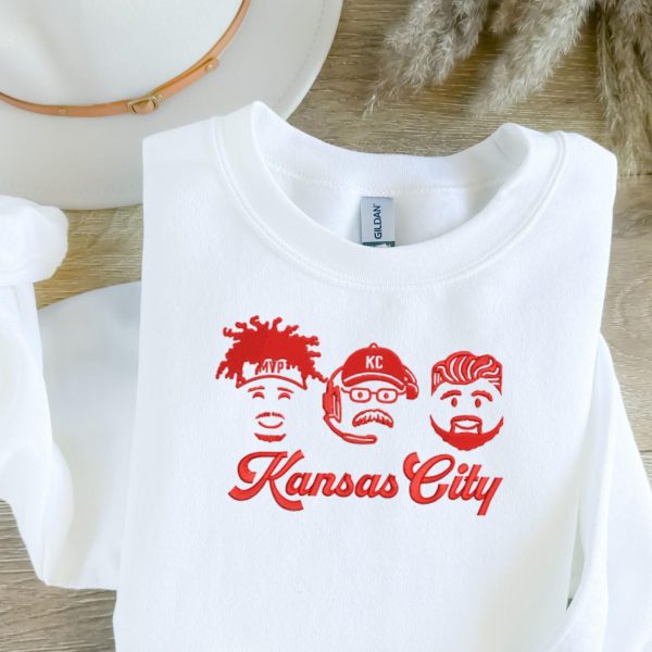 Travis Embroidered Sweatshirt, Kansas City Football, Kansas City Game Day, Football Shirt Gift