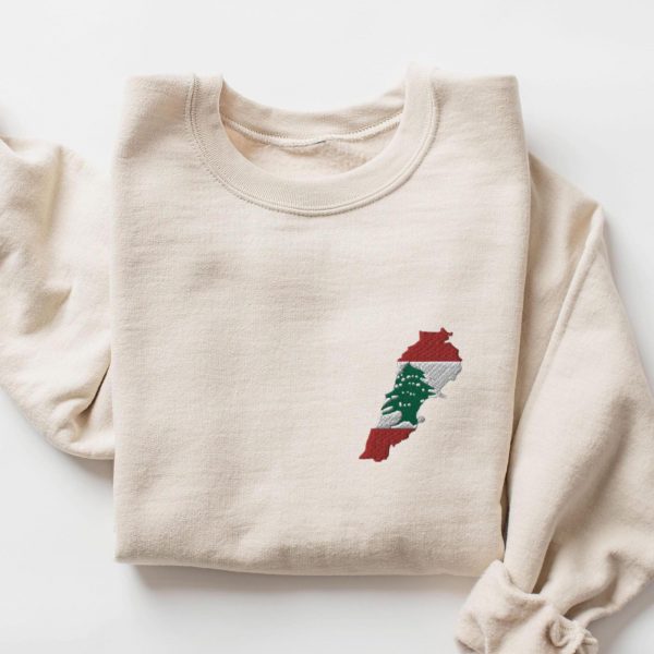 Beirut Lebanon Flag Embroidered Sweatshirts, T-Shirts, Hoodies