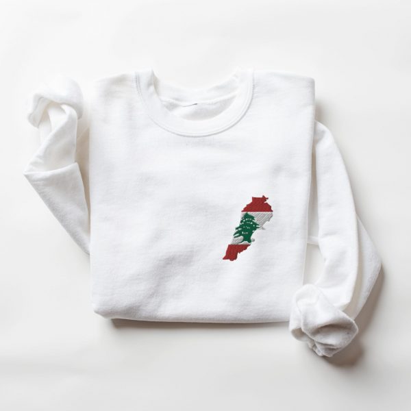 Beirut Lebanon Flag Embroidered Sweatshirts, T-Shirts, Hoodies