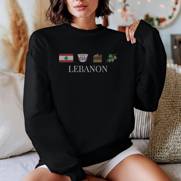 Beirut Lebanon Symbol Embroidered Sweatshirts, T-Shirts, Hoodies