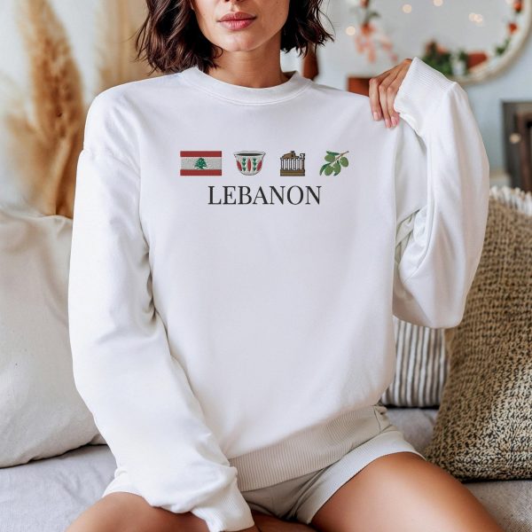 Beirut Lebanon Symbol Embroidered Sweatshirts, T-Shirts, Hoodies