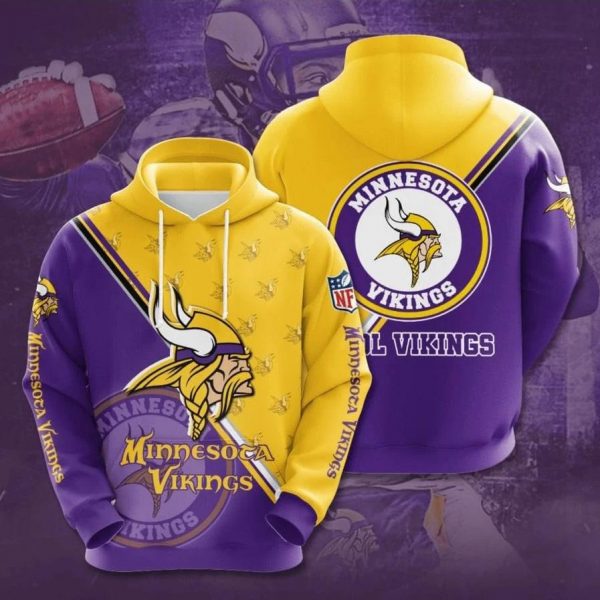 2024 NFL Minnesota Vikings Football Super Bowl 3D Hoodies, Sweatshirts, T-Shirts