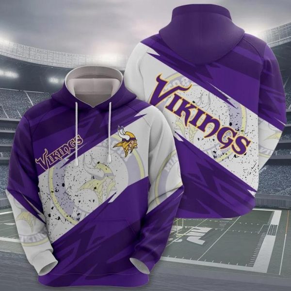 2024 NFL Minnesota Vikings Football Super Bowl 3D Hoodies, Sweatshirts, T-Shirts