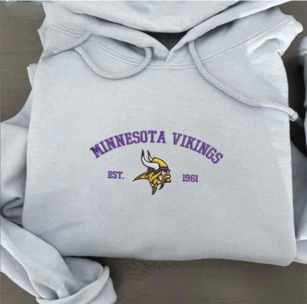 Minnesota Vikings 1961 Football Embroidered Sweatshirts, T-Shirts, Hoodies