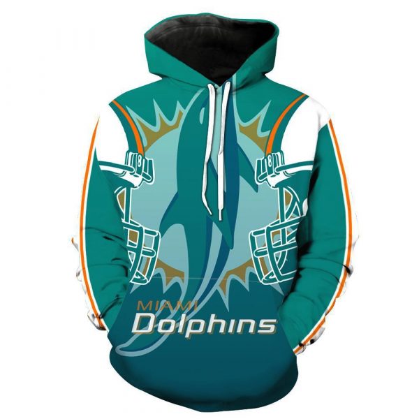 NFL Miami Dolphins Sweatshirt For Men 3D Hoodie, Dolphins Football Fan Gift