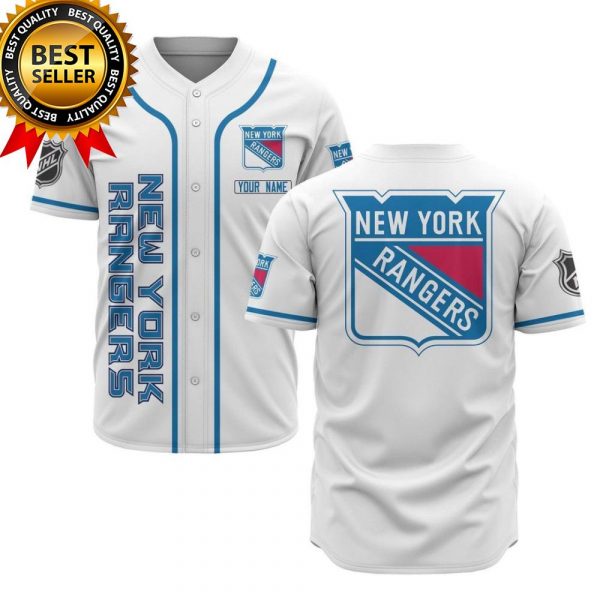 Personalized NHL New York Rangers Custom Name Baseball Jersey Shirts