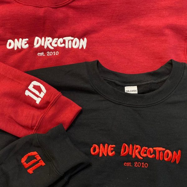 One Direction Est 2010 1D Christmas Embroidered Sweatshirts, T-Shirts, Hoodies