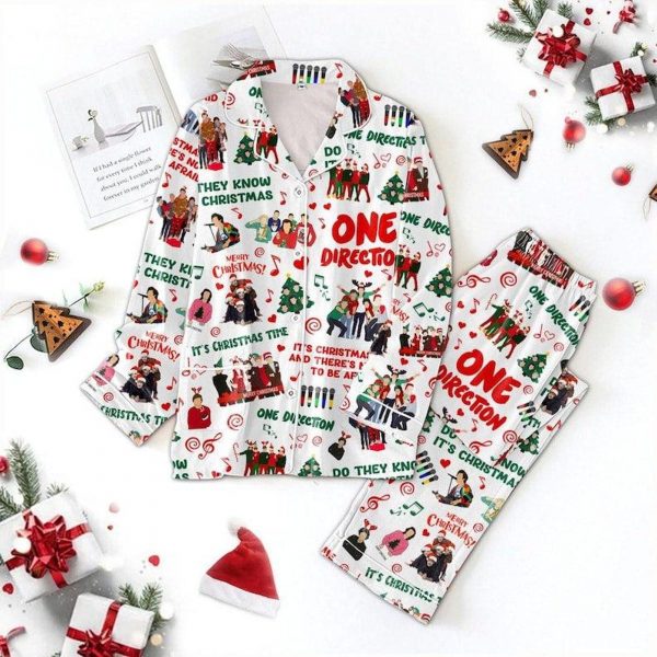 One Direction World Tour Christmas Satin Pajamas