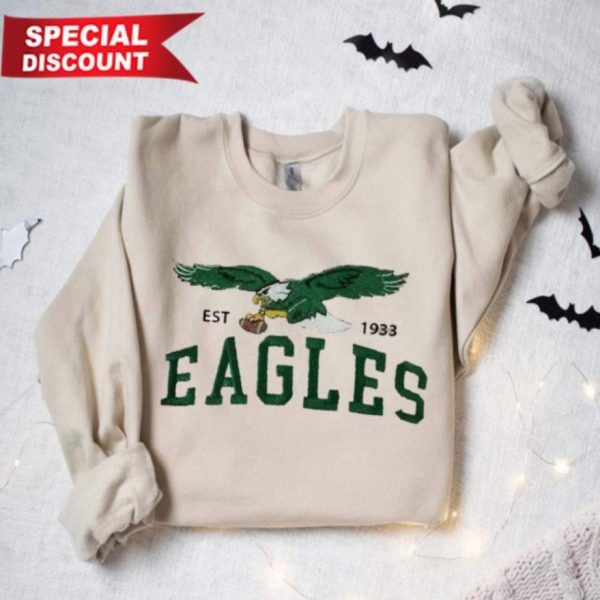 NFL Philadelphia Eagles 1933 Football Embroidered Sweatshirts, T-Shirts, Hoodies