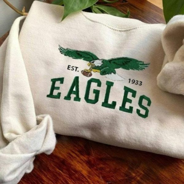 NFL Philadelphia Eagles 1933 Football Embroidered Sweatshirts, T-Shirts, Hoodies