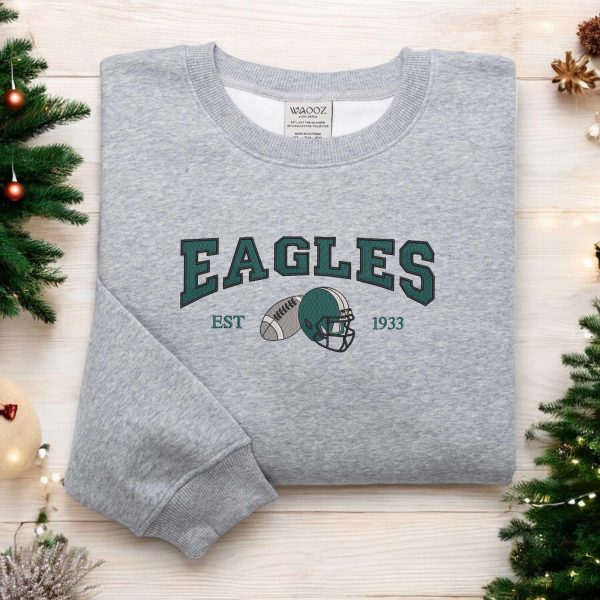 NFL Philadelphia Eagles 1933 Football Embroidered Sweatshirts, T-Shirts, Hoodies