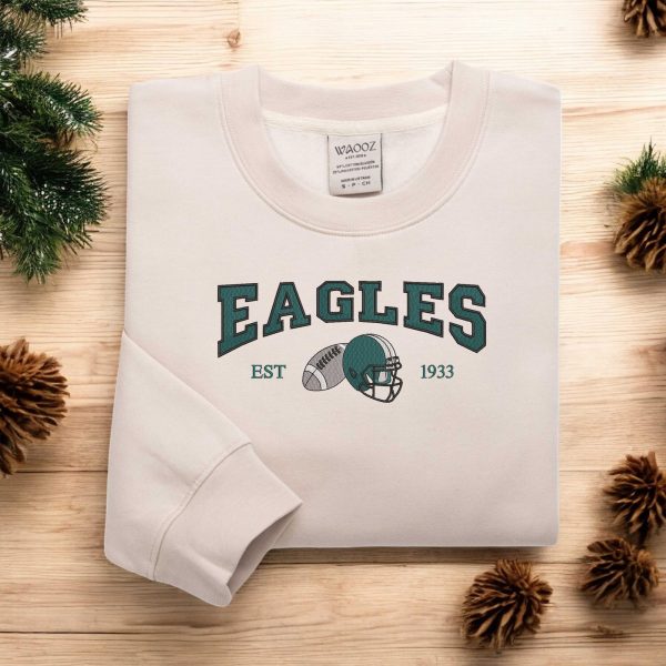 NFL Philadelphia Eagles 1933 Football Embroidered Sweatshirts, T-Shirts, Hoodies