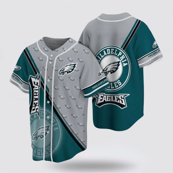 NFL Philadelphia Eagles Baseball Jersey Shirts