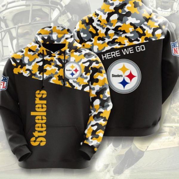 NFL Pittsburgh Steelers 3D Hoodie, Pittsburgh Football Fan For Men Women Hoodie